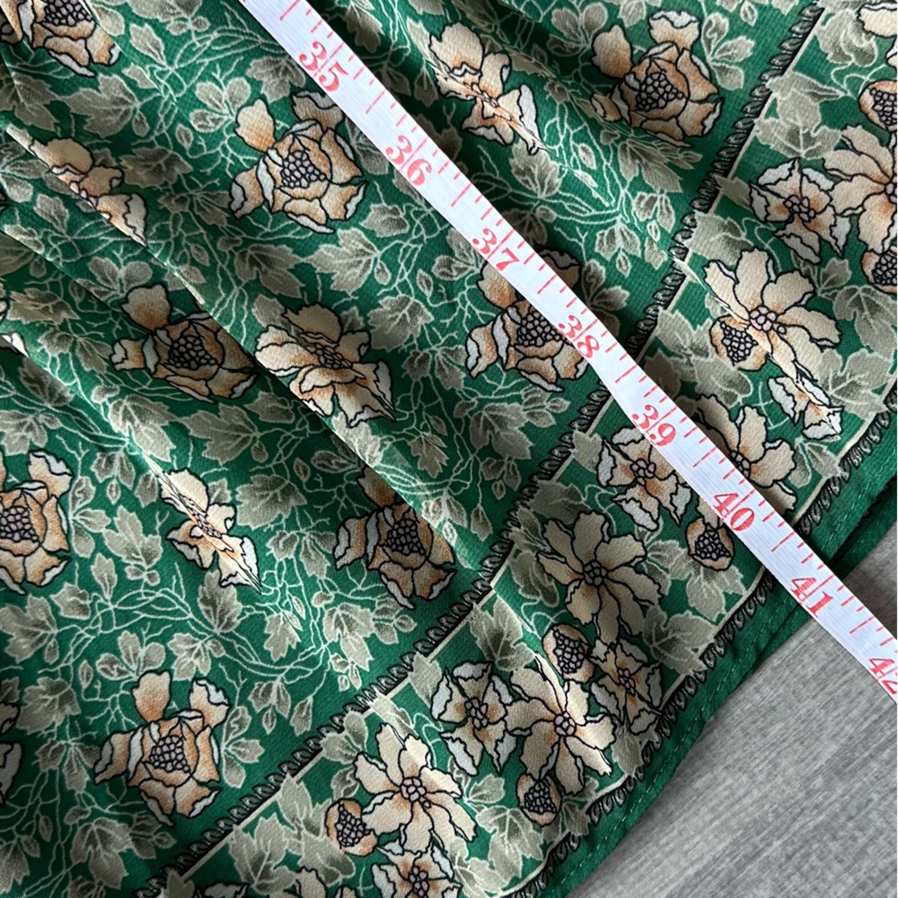 Max Studio Green Floral Midi Dress - Picture 7 of 8